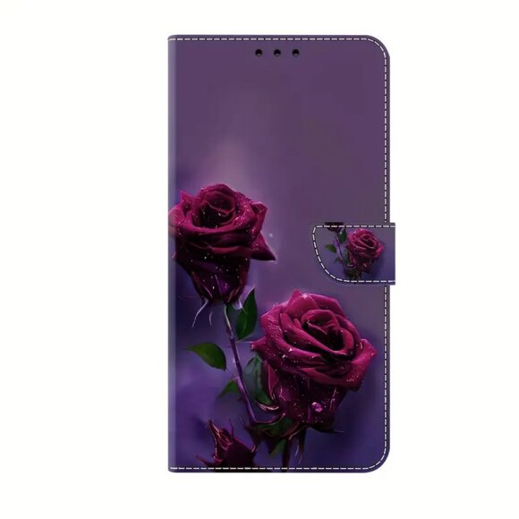 NWT Samsung Galaxy 10 Purple-Reddish Flip Wallet Phone Case - Picture 1 of 8